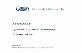 Declaration o - nedlands.wa.gov.au Special Co…  · Web viewMinutes. Special . Council Meeting. 2 May 2019. Attention. These Minutes are subject to confirmation. Prior to acting
