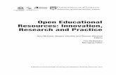 Open Educational Resources: Innovation, Research and Practice · Resources: Innovation, Research and Practice PERSPECTIVES ON OPEN AND DISTANCE LEARNING Rory McGreal, Wanjira Kinuthia
