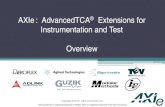 AXIe: AdvancedTCA Extensions for Instrumentation and Test · broad functionality in 4U chassis . AXIe brings critical functionality to Mil/Aero systems in a dense and powerful form