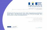 Ethical Framework for the Implementation and Use of Person ... · Ethical Framework for the Implementation and Use of Person Centred Technology for Persons with Disabilities 6 LIST