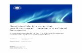 Sustainable investment performance: investor's ethical dilemma424503/FULLTEXT02.pdf · change highlighted the environmental responsibility of corporations in this new challenge. Moreover,