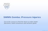SWMN Gemba: Pressure Injuries - MHA · ©2013 MFMER | slide-1 SWMN Gemba: Pressure Injuries Go to the source to find the facts to make better decisions, build consensus and achieve