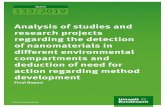 Analysis of studies and research projects regarding the ... · scenarios and often with techniques unsuitable for environmental monitoring scena rios, due to their relatively high