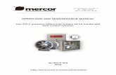 OPERATION AND MAINTENANCE MANUAL - Mercor · This operation and maintenance manual (OMM) provides information on applications, design, operation, installation and maintenance of mcr