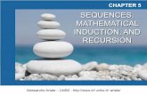 SEQUENCES, MATHEMATICAL INDUCTION, AND RECURSION - …artale/DML/Lectures/slides5-recursive-seuqence.pdf · Another way to define a sequence is to use recursion. It is similar to