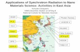Applications of Synchrotron Radiation to Nano Materials ... · Applications of Synchrotron Radiation to Nano Materials Science: Activities in East Asia Keisuke Kobayashi NIMS Beamline