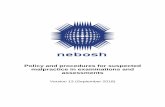 Policy and procedures for suspected malpractice in ... · investigate and report to NEBOSH allegations of suspected malpractice constitutes malpractice. Also, failure to take action