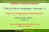 T.Y.B.A./T.Y.B.Sc. Geography - Semester- V Paper-IV ...resgjcrtn.com/wp-content/uploads/2018/08/geography-semester-V-paper-IV... · Gharpure, V. (2017): “Manavi Bhugol”, (Marathi)