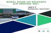 2017 ANNUAL REPORT · Jesus G. Tabora Nicolas R. Tabora Chairman President. 2017 ANNUAL REPORT Annual Report 2017 | Page 9 of 106 The Bank is exposed to a variety of financial risk