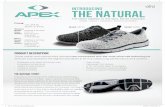 101717 APEX-The Natural Sellsheet - apexfoot.com FitLite Natural Sell Sheet.pdf · The NATURAL Story: Following in the footsteps of its wildly popular predecessors - the FitLite Breeze