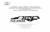 OSHA Agriculture Standards Requiring Programs, Inspections ... · Author/Reviewer Education, Training and Technical Assistance Bureau This guide is in a series of industry guides