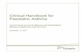 Clinical Handbook for Paediatric Asthma · 1.3 Development of the Clinical Pathway . This clinical pathway was developed by an Expert Panel composed of clinical experts in emergency