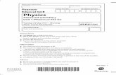 Pearson Edexcel GCE Physics - revisionscience.com · Physics Advanced Subsidiary Unit 1: Physics on the Go Tuesday 23 May 2017 – Morning Time: 1 hour 30 minutes 6PH01/01 You must