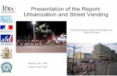 Presentation of the Final Report: Urbanization and street ...ifra-nairobi.net/.../12/Presentation-of-the-Final-Report_revu_online.pdf · • Trade represents 60% of the informal sector,