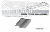 Detalji pokrivanja crijepom Venera · Tondach Tuning Odzračni element za strehu sa češljem-Venera-Letvanje od 36,5 do 38,5-Kontra letva min. 5 cm-Visokoparopropusna folija Tondach