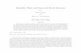Liquidity Risk and Expected Stock Returnsmkearns/finread/pastor.pdf · various measures of liquidity are correlated across assets.1 This empirical study investigates whether market-wide