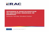 WOMEN’S PARTICIPATION IN DECISION-MAKING IN KOSOVO · “Women’s participation in decision-making in Kosovo” is a research of the Kosovar Gender Studies Center (KGSC) published