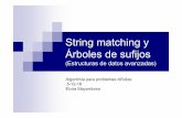 String matching y Árboles de sufijoswebdiis.unizar.es/asignaturas/APD/wp/wp-content/uploads/2013/09/181205... · String matching y Árboles de sufijos (Estructuras de datos avanzadas)