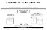 OWNER’S MANUAL - Softener Parts · Check local plumbing and electrical codes. The installation must conform to them. In Massachusetts, plumbing codes of Massachusetts shall be adhered