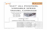 “KAT” ALL POSITION, VARIABLE SPEED TRAVEL CARRIAGEcatalog.gullco.com/Asset/GD-033 GSP-2100.pdf · Do not wear loose clothing, jewellery and loose, long hair, which may get caught