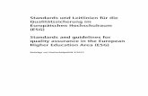 Standards und Leitlinien für die Qualitätssicherung im ... in German_by HRK.pdf · Damit schaffen die ESG einen Rahmen, innerhalb dessen sie von den verschiedenen Hochschule n,