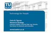 Technology for People · Technology for People Facts & Figures Research Strategy Johannes Fröhlich, Univ.Prof. Dipl.‐Ing. Dr.techn. Vice‐Rector forResearch andInnovation
