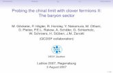 Probing the chiral limit with clover fermions II: The ... fileIntroduction Masses gA hxi Conclusions Probing the chiral limit with clover fermions II: The baryon sector M. Göckeler,