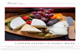 UNITED STATES CLASSICS MENU · ACpreAorC ort a U.S. CLASSICS MENU © 2019 Air Culinaire Worldwide, LLC: A Universal Weather and Aviation, Inc. company. To Order: N. America +1 (800)