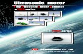 Ultrasonic motor - Innovation Matrixinnovation-matrix.com/products/Datasheets/TH/Technohands Catalog 130225... · Ultrasonic Motor TULA（Tiny Ultrasonic Linear Actuator) 1 In general,