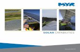 SOLAR CAPABILITIESmyrgroup.com/wp-content/uploads/2018/08/MYR-Solar-Brochure_7-2018v... · The Indian Orchard PV Power System is a twelve-acre, 2.3MW solar electric system comprised