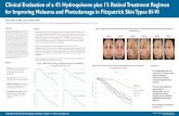 Clinical Evaluation of a 4% Hydroquinone plus 1% Retinol ... · hydroquinone skincare regimen designed for melasma treatment combined with a cosmetic retinol cream on subjects presenting