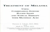 Treatment of Melasma - nucellerx.comnucellerx.com/articles/scholz.pdfTREATMENT APPROACH Topical Therapy Our in Of eliminating exposure for both UXB and is required. is a of inhibitors.