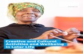 Creative and Cultural Activities and Wellbeing in Later Life · Read for pleasure (not newspapers, magazines or comics) Used a public library service Event connected with books or