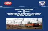 Synopsis of Project for MR - Indian Railwayindianrailways.gov.in/railwayboard/uploads/directorate/acc_ref... · Methodology adopted in the Pilot studies at NWR and RCF/Kapurthala: