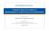 CREDIT MULTIPLIERS IN RENEWABLE PORTFOLIO STANDARDS · rights. Reference herein to any specific commercial product, process, or service by trade name, trademark, manufacturer, or