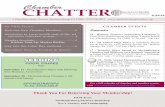 Chamber CHATTER€¦ · Chamber Chatter is published every Thursday. We encourage member businesses to send us information on sales, promotions, news and events. It is a great way