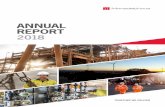 ANNUAL REPORT 2018€¦ · equipment, piping, plant commissioning, demolition, water and wastewater asset construction and maintenance, irrigation services, heavy lift and specialist