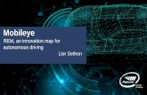 Mobileye - ggim.un.orgggim.un.org/unwgic/presentations/SS1_19Nov_Mobileye.pdf · Road Experience Managment: REM™ 2. Anonymizing & encrypting roadscape data Collecting Road Segment