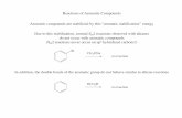 Reactions of Aromatic Compounds Aromatic compounds are ...biewerm/17.pdf · Reactions of Aromatic Compounds! Aromatic compounds are stabilized by this “aromatic stabilization”