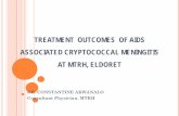 TREATMENT OUTCOMES OF AIDS ASSOCIATED CRYPTOCOCCAL .... Akwanalo.pdf · Double data entry for quality control using EpiData v2.1 A biostatistician consulted to assist in data analysis.