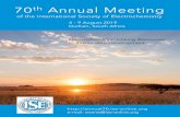 70th Annual Meeting · Symposium 18 Electrochemistry and Mining: Minerals and Metal Processing Symposium 19 Imaging Heterogeneous Electrochemical Processes: From Single Molecules