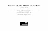Report of the APPG on TOEIC - migrantvoice.org · Recommendations by the APPG on TOEIC 4 Introduction to the TOEIC issue 5 About the APPG on TOEIC 8 Summary of key findings 10 Partial