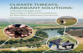 CLIMATE THREATS, ABUNDANT SOLUTIONScalclimateag.org/wp-content/uploads/2018/08/AbundantSolutions.pdf · (CalCAN) formed as a coalition of sustainable and organic agriculture organizations