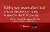 Building open source safety-critical medical device ...assets.en.oreilly.com/1/event/80/Building safety-critical medical... · HTTPS, REST,HTTPS SOAP SFTP, SCP, HL7, X.12 SMTP,SMTP,