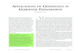 Applications of Geophysics in Gemstone Exploration · Used to calculate temperature at depth, geothermal energy Used to explore for radioactive mineral deposits Used for mapping variations