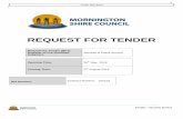 REQUEST FOR TENDER - mornington.qld.gov.au · Tender Document Tender – Security Service ‘Tenderer’ means a person or corporation who lodges a Tender in accordance with this