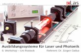 CAMPUS Workshop 2009 - dpg-physik.de · educational Lasers 8.Workshop – Rostock – Juni 2018 20 Rhodamin B aus der Literatur Nanometrology using Time-Resolved Fluorescence - Scientific