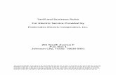 Tariff and Business Rules For Electric Service Provided by ... · Tariff and Business Rules . For Electric Service Provided by . Pedernales Electric Cooperative, Inc. 201 South Avenue