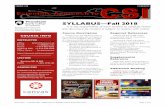 SYLLABUS—Fall 2018 · SYLLABUS – A SCIENTIFIC APPROACH TO CRIME SCENE INVESTIGATION Page "4 of "8 Course Calendar Lectures, Reading Assignments, and Examinations * Reading Assignments