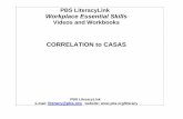 PBS LiteracyLink Workplace Essential Skills · This publication is a correlation of the PBS LiteracyLink Workplace Essential Skills Video and Workbook Series to the Comprehensive